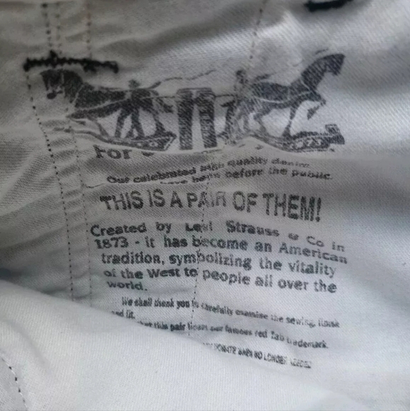 Levi's Cargo Shorts Mens W35 Black Chino White Label Hiking Camping Workwear - Picture 15 of 15